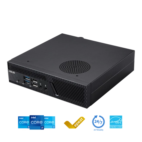 ASUS ExpertCenter miniPC PB63, Intel Core i3-13100, 8GB, 256GB SSD, HDMI, DP, WIFI, USB 2.0, USB 3.2, USB Type-C