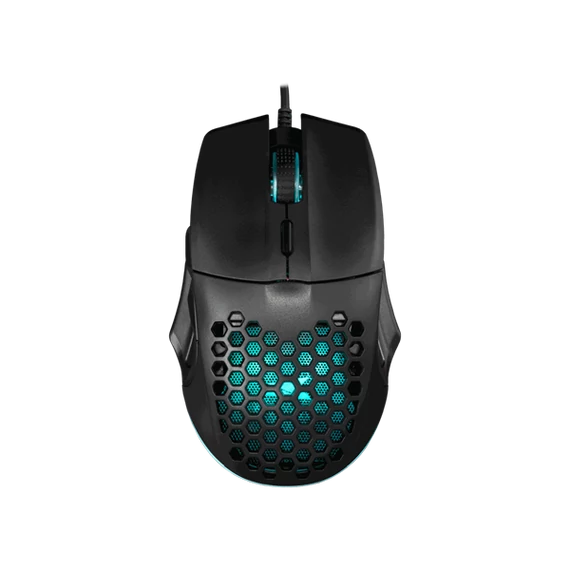 BARACUDA BGM-101B PENGUIN-B vezetékes gamer egér, 3600 dpi, rainbow MX8736B, fekete
