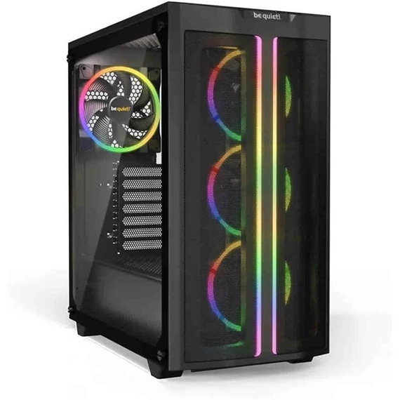 BE QUIET! Ház Midi ATX Pure Base 500 FX ARGB Tápegység nélkül, Fekete Üvegfalú