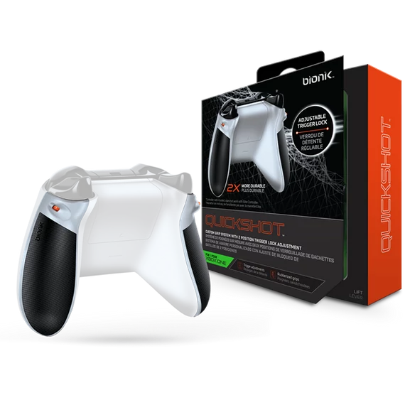 BIONIK XBOX One Kiegészítő Quickshot Pro Kontroller Ravasz csomag fehér & szürke, BNK-9022