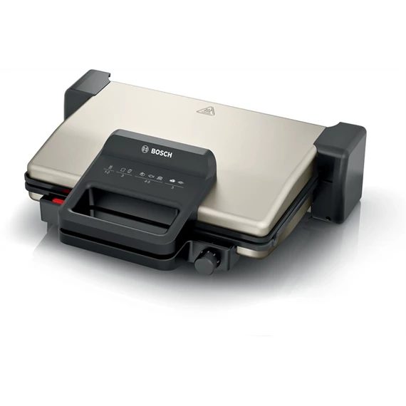 BOSCH TCG3302 Kontaktgrill, 2000W, kivehető grill-lapok, Ezüst