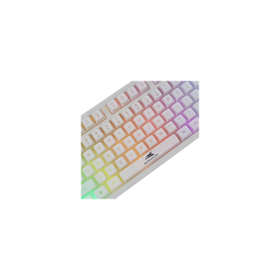 BARACUDA BGK-001114W fehér gamer billentyűzet, angol