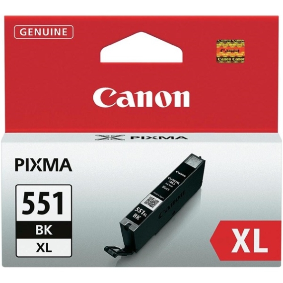 CANON Patron CLI-551BK XL, fekete, P7250, iP8750, MG5450, MG5550, MG6350, MG6450, MG7150, MX925