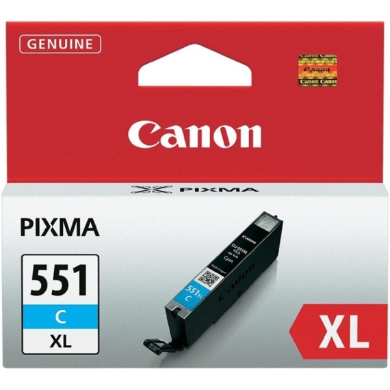 CANON Patron CLI-551C XL, kék, P7250, iP8750, MG5450, MG5550, MG6350, MG6450, MG7150, MX925
