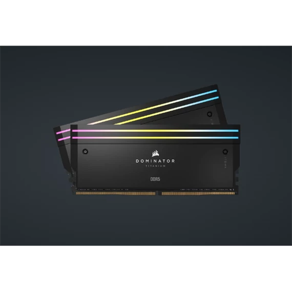 CORSAIR Memória DOMINATOR TITANIUM RGB DDR5 32GB 4800MHz CL30, INTEL (Kit of 2), fekete