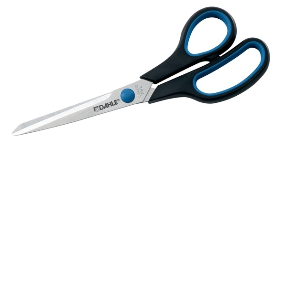 DAHLE Papírvágó olló 54408, 8"/200mm, jobbkezes, gumibevonatú puha fogantyúval (OFFICE Comfort Grip paper scissors)