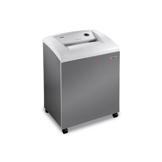 DAHLE Iratmegsemmisítő 416, CD/DVD/Kártya/Gémkapocs, 18-20 lap (80gr), P-4/F-1/O-3/T-4/E-3, 5,7 m/min, 160 liter