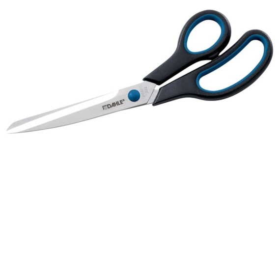 DAHLE Papírvágó olló 54410, 10"/250mm, jobbkezes, gumibevonatú puha fogantyúval (OFFICE Comfort Grip paper scissors)