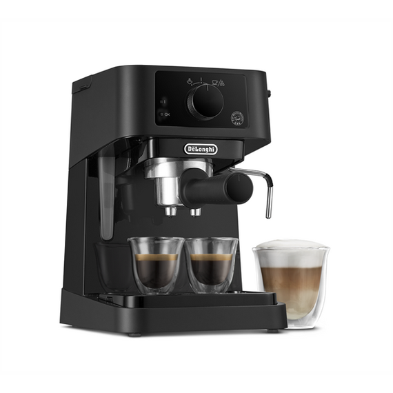 DeLonghi EC235.BK presszókávéfőző 15 bar, 1L víztartály, 1 és 2 személyes kivitel, őrölt kávé és E.S.E. pod
