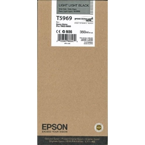 EPSON Patron Singlepack Light Light Black T596900 UltraChrome HDR 350 ml