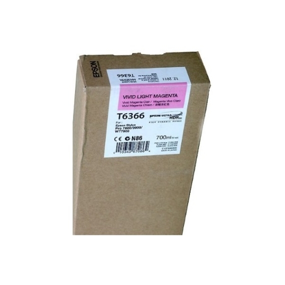 EPSON Patron Singlepack Vivid Light Magenta T636600 UltraChrome HDR 700 ml