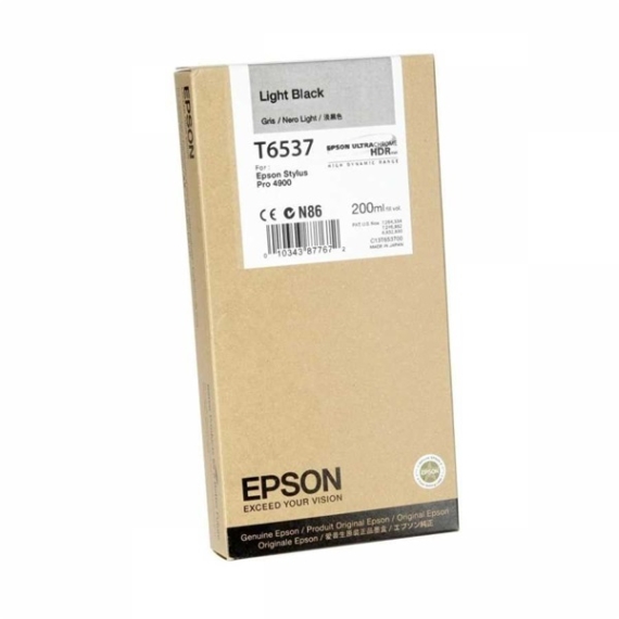 EPSON Patron T6537 Light Black Ink Cartridge (200ml)