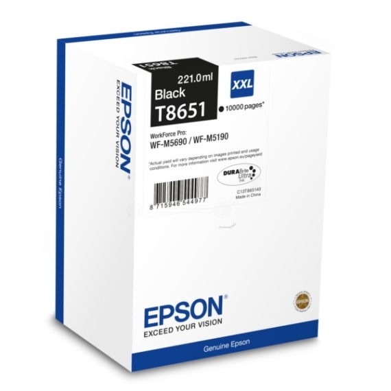 EPSON Patron WP-M5190/M5690 221.0 ml, 10.000 oldal, fekete