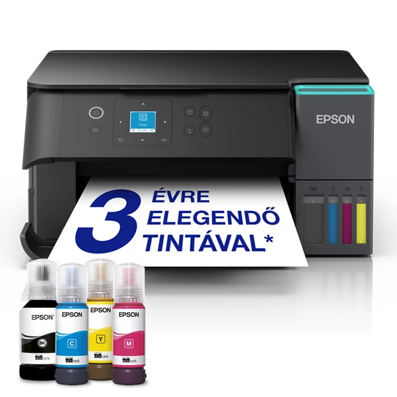 EPSON Tintasugaras nyomtató - EcoTank L4360 (A4, MFP, színes, 5760x1440 DPI, 33 lap/perc, duplex, USB/Wifi/Wifi Direct)