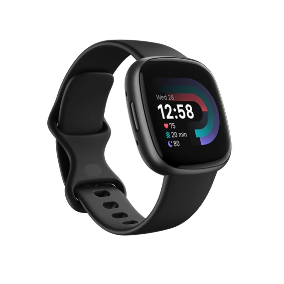 FITBIT Versa 4 okosóra (Black / Graphite Aluminium)
