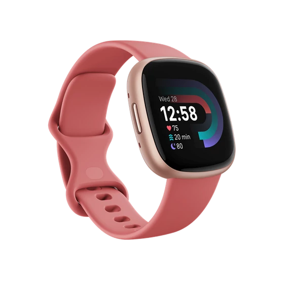 FITBIT Versa 4 okosóra (Pink Sand / Copper Rose Aluminium)