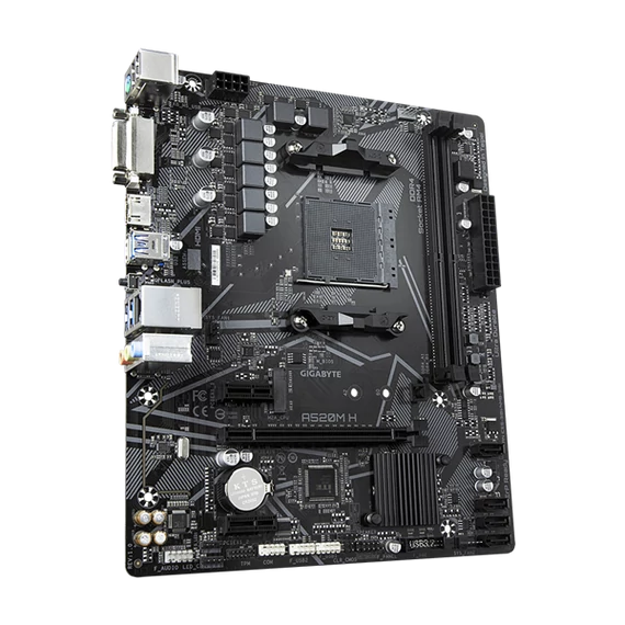 GIGABYTE Alaplap AM4 A520M H AMD A520, mATX