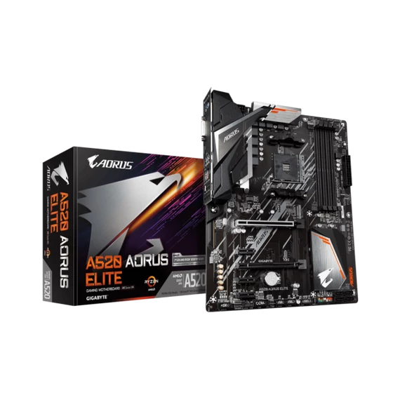 GIGABYTE Alaplap AM4 A520 AORUS ELITE AMD A520, ATX