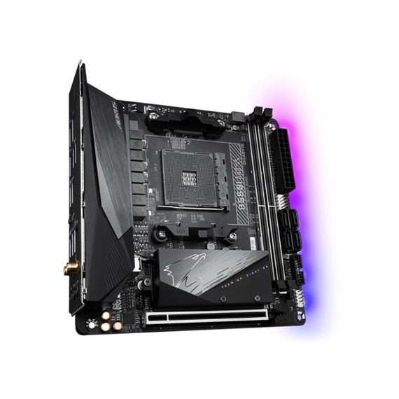 GIGABYTE Alaplap AM4 B550I AORUS PRO AX AMD B550, mini-ITX