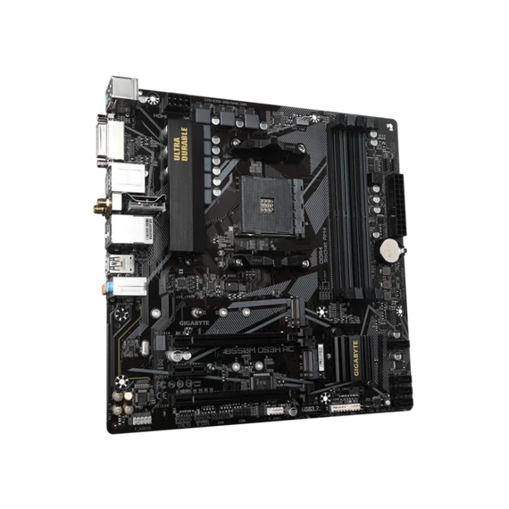 GIGABYTE Alaplap AM4 B550M DS3H AC AMD B550, mATX