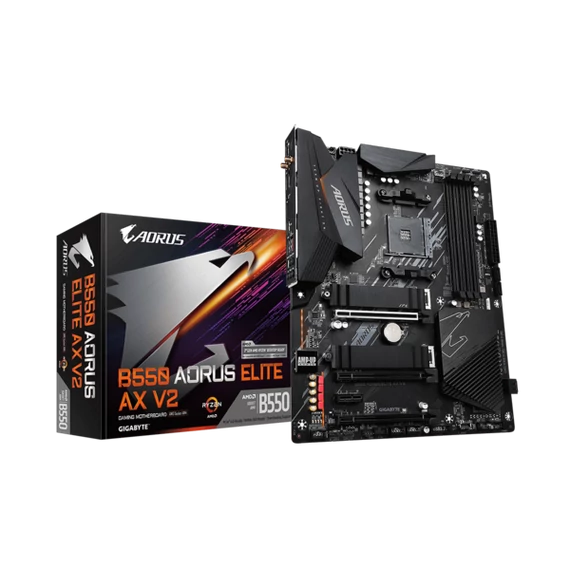 GIGABYTE Alaplap AM4 B550 AORUS ELITE AX V2 AMD B550, ATX