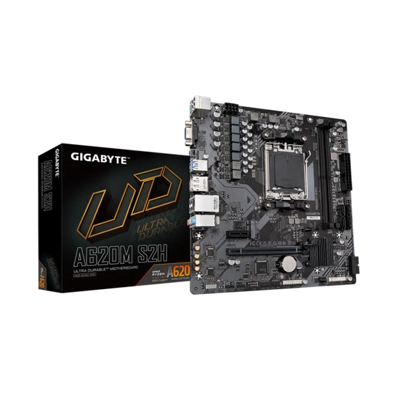 GIGABYTE Alaplap AM5 A620M S2H AMD A620, mATX