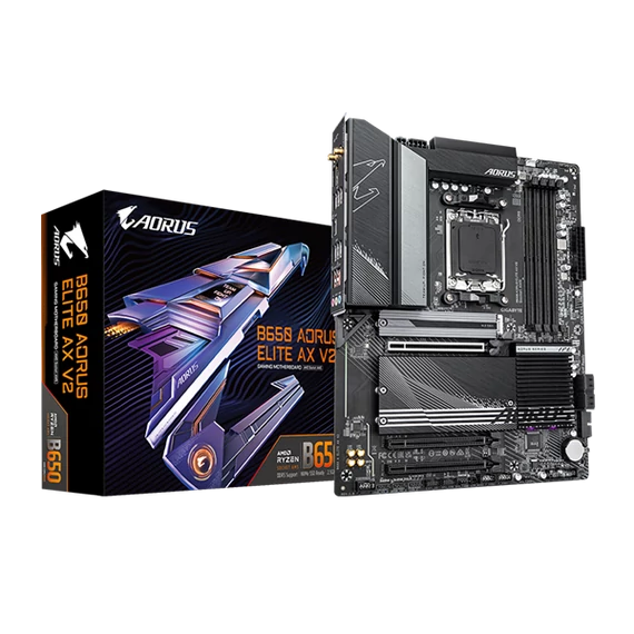 GIGABYTE Alaplap AM5 B650 AORUS ELITE AX V2 AMD B650, ATX
