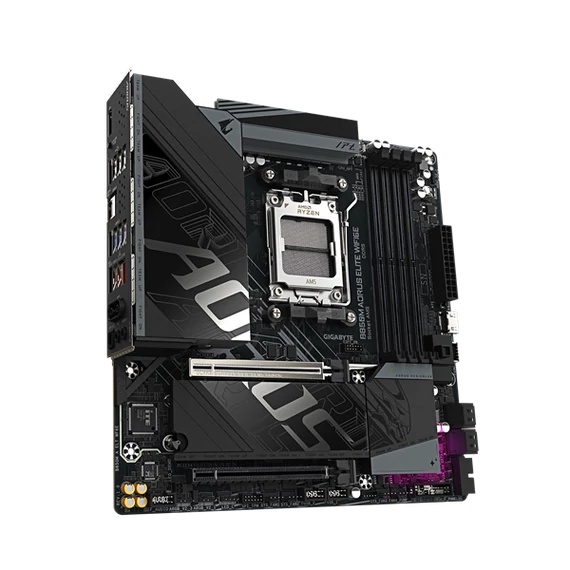 GIGABYTE Alaplap AM5 B850M AORUS ELITE WIFI6E AMD B850, mATX