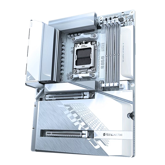 GIGABYTE Alaplap AM5 B850 AORUS STEALTH ICE AMD B850, ATX