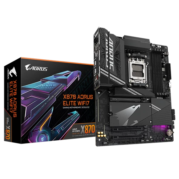 GIGABYTE Alaplap AM5 X870 AORUS ELITE WIFI7 AMD X870, ATX