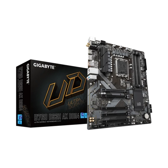 GIGABYTE Alaplap S1700 B760 DS3H AX DDR4 INTEL B760, ATX