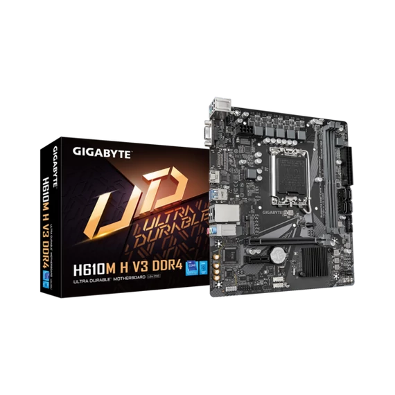 GIGABYTE Alaplap S1700 H610M H V3 DDR4 INTEL H610, mATX