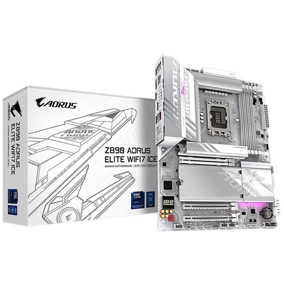 GIGABYTE Alaplap S1851 Z890 AORUS ELITE WIFI7 ICE INTEL Z890, ATX