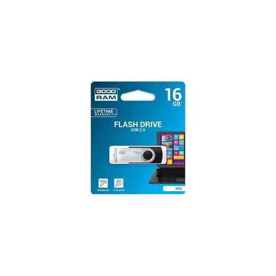 GOODRAM Pendrive 16GB, UTS2 USB 2.0, Fekete