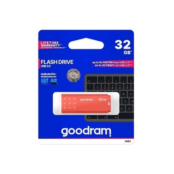 GOODRAM Pendrive 32GB UME3 USB 3.1, Narancs