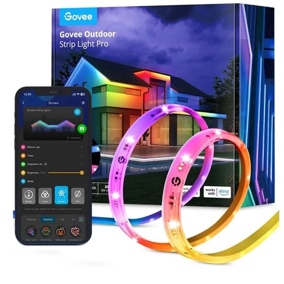 GOVEE RGBICWW Outdoor LED Strip Lights 10m