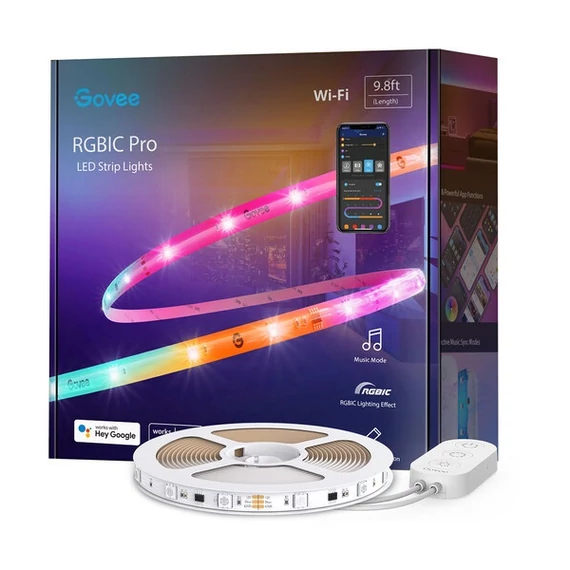 GOVEE RGBIC LED Strip Lights With Protective Coating 3m