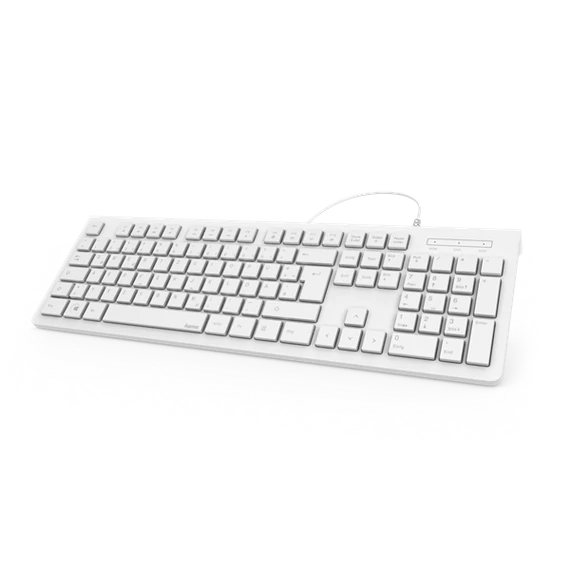 HAMA 182680, BILLENTYŰZET "KC-200", FEHÉR, USB