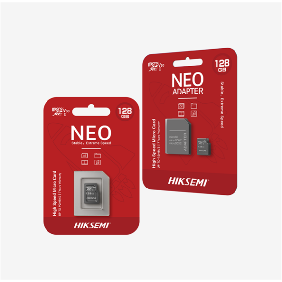 HIKSEMI Memóriakártya MicroSDXC 128GB Neo CL10 92R/40W UHS-I V30 (HIKVISION)