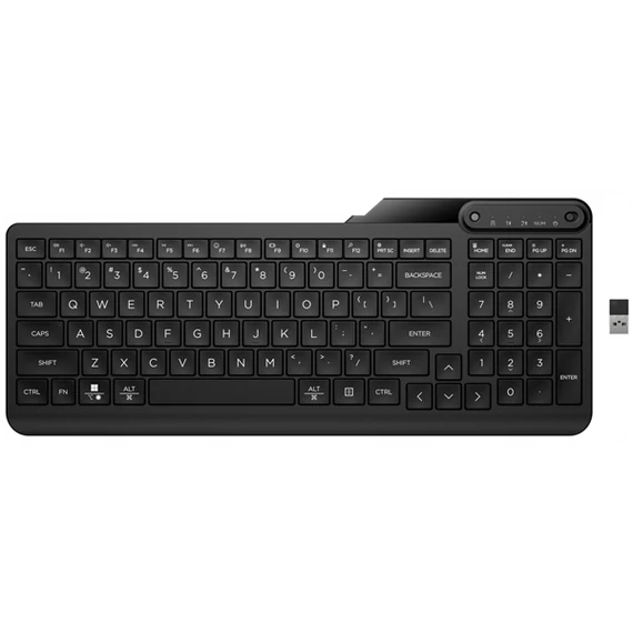 HP vezeték nélküli billentyűzet, Dual-Mode 475 - fekete