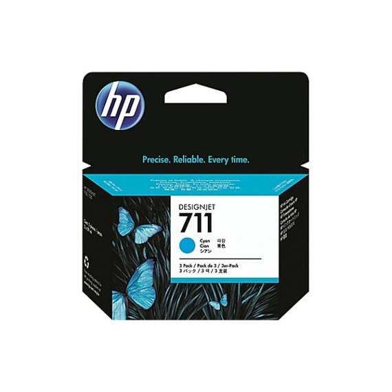 HP No 711 CZ134A 3db-os ciánkék tintapatron csomag