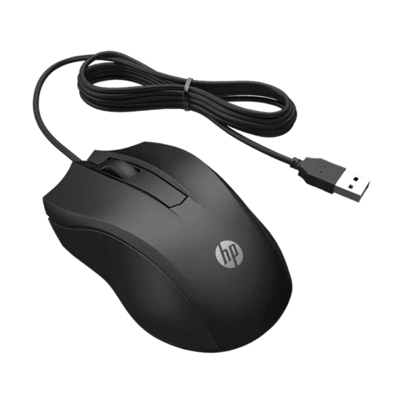 HP vezetékes egér 100 - fekete
