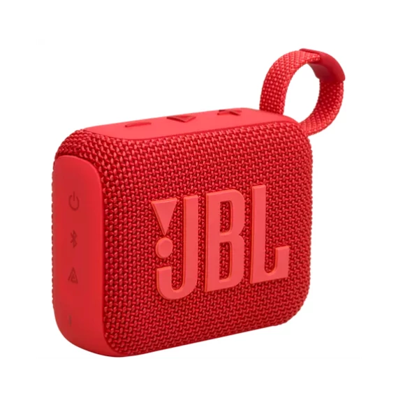JBL Go 4 hordozható, vízálló, bluetooth hangszóró, vízálló, porálló, IP67, 7 óra üzemidő, piros