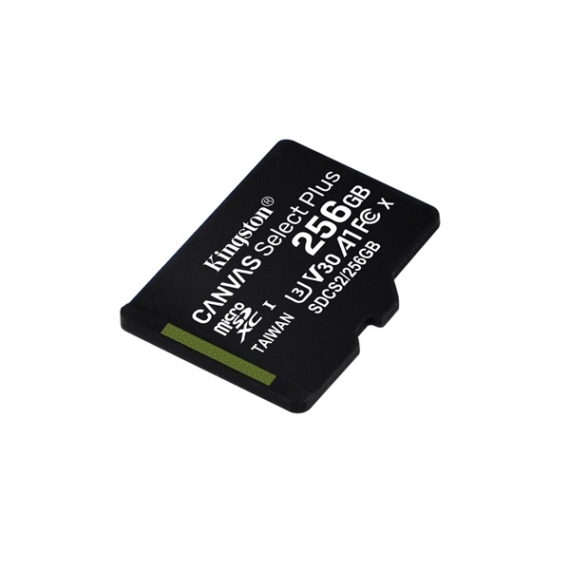 KINGSTON Memóriakártya MicroSDXC 256GB Canvas Select Plus 100R A1 C10 Adapter nélkül