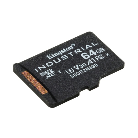 KINGSTON Memóriakártya MicroSDXC 64GB Industrial C10 A1 pSLC Adapter nélkül