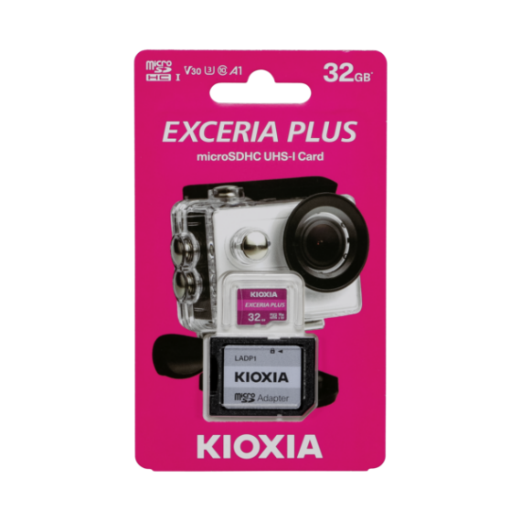KIOXIA Memóriakártya SDHC 32GB CL10 UHS-I U3 + adapter (TOSHIBA)