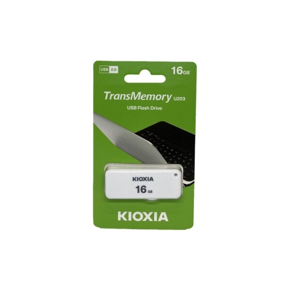 KIOXIA Pendrive 16GB, Yamabiko USB 2.0, Fehér (TOSHIBA)