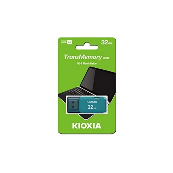 KIOXIA Pendrive 32GB, Hayabusa USB 2.0, Kék (TOSHIBA)
