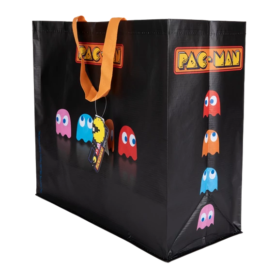 KONIX - PAC-MAN Bevásárló táska, Fekete