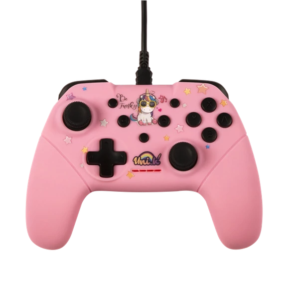 KONIX - UNIK "Be Funky" Nintendo Switch/PC Vezetékes kontroller, Színes
